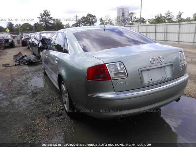 WAUML44E54N021292 - 2004 AUDI A8 L QUATTRO TEAL photo 3