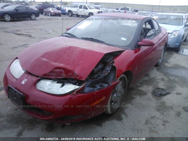 1G8ZY14792Z218041 - 2002 SATURN SC2 RED photo 2