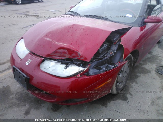 1G8ZY14792Z218041 - 2002 SATURN SC2 RED photo 6