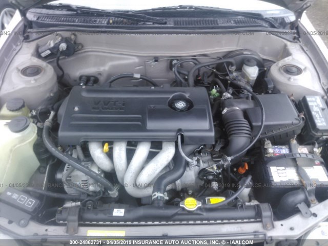 1NXBR12E6YZ408614 - 2000 TOYOTA COROLLA VE/CE/LE GOLD photo 10