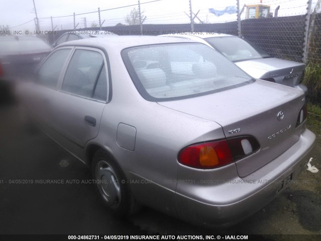 1NXBR12E6YZ408614 - 2000 TOYOTA COROLLA VE/CE/LE GOLD photo 3