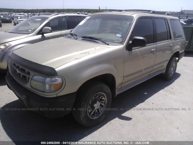 1FMZU62E21ZA08486 - 2001 FORD EXPLORER XLS TAN photo 2