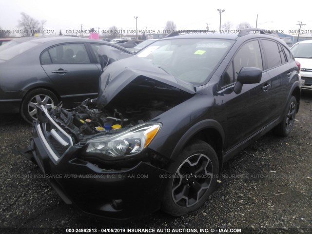 JF2GPACC6E8232361 - 2014 SUBARU XV CROSSTREK 2.0 PREMIUM GRAY photo 2