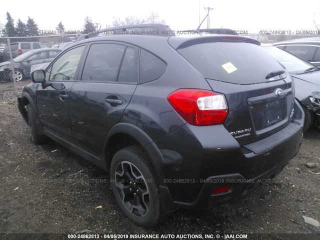 JF2GPACC6E8232361 - 2014 SUBARU XV CROSSTREK 2.0 PREMIUM GRAY photo 3