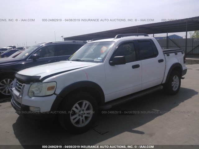 1FMEU51K87UA32085 - 2007 FORD EXPLORER SPORT TR XLT WHITE photo 2