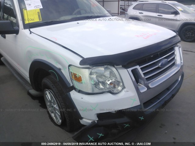 1FMEU51K87UA32085 - 2007 FORD EXPLORER SPORT TR XLT WHITE photo 6