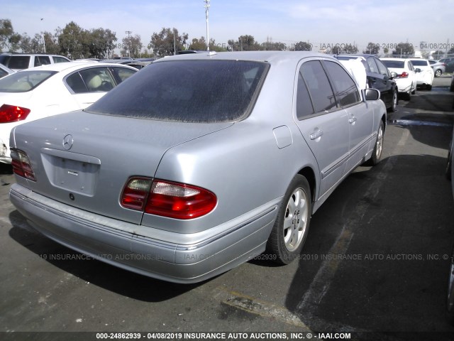 WDBJF65J0YB033201 - 2000 MERCEDES-BENZ E 320 SILVER photo 4