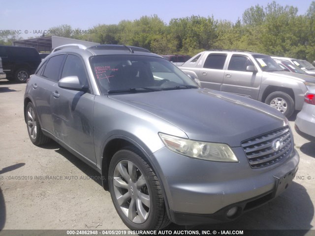 JNRAS08U14X109165 - 2004 INFINITI FX35 GRAY photo 1