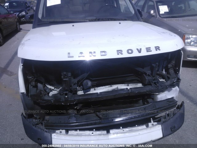 SALAG25408A447773 - 2008 LAND ROVER LR3 HSE WHITE photo 6