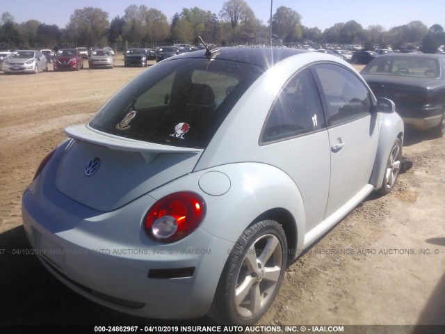 3VWRW3AG9AM034386 - 2010 VOLKSWAGEN NEW BEETLE BLUE photo 4
