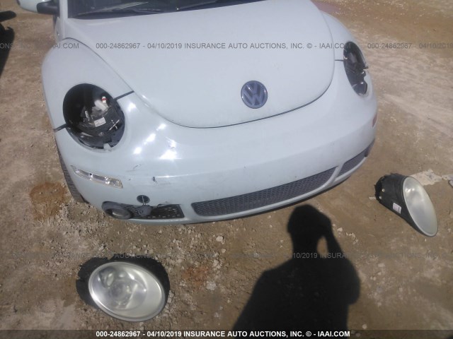 3VWRW3AG9AM034386 - 2010 VOLKSWAGEN NEW BEETLE BLUE photo 6