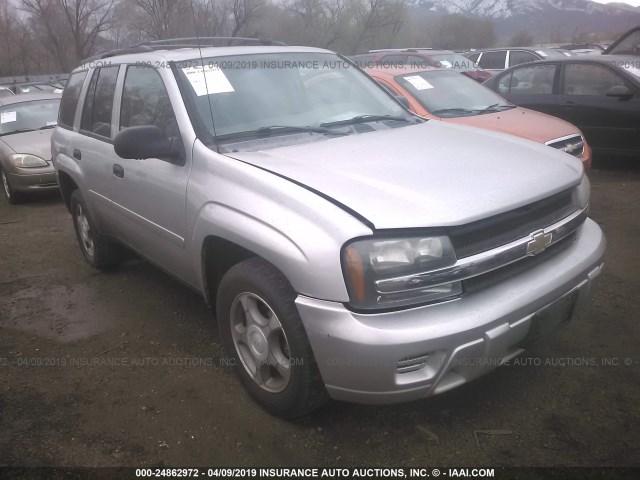 1GNDT13S382102024 - 2008 CHEVROLET TRAILBLAZER LS/LT SILVER photo 1