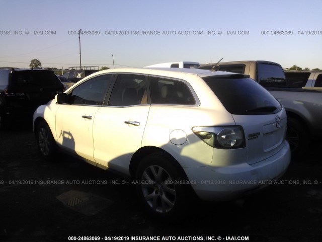 JM3ER293280212406 - 2008 MAZDA CX-7 WHITE photo 3