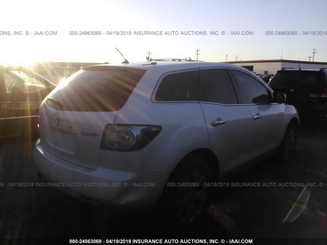 JM3ER293280212406 - 2008 MAZDA CX-7 WHITE photo 4