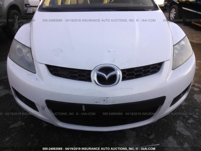 JM3ER293280212406 - 2008 MAZDA CX-7 WHITE photo 6