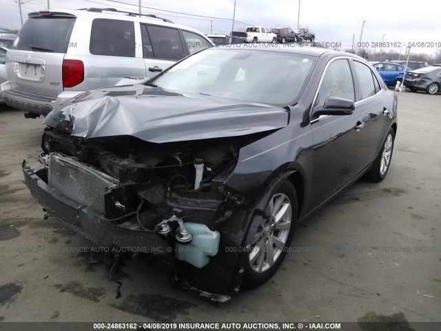 1G11H5SL2EF123300 - 2014 CHEVROLET MALIBU LTZ GRAY photo 2