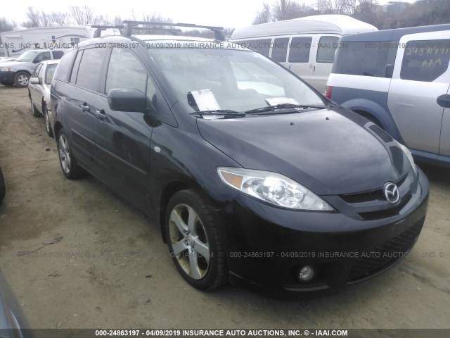 JM1CR293770134252 - 2007 MAZDA 5 BLACK photo 1