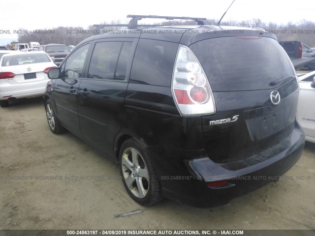 JM1CR293770134252 - 2007 MAZDA 5 BLACK photo 3