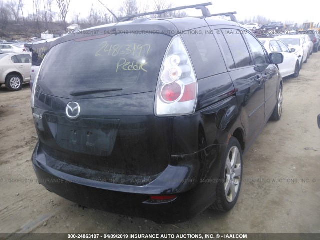 JM1CR293770134252 - 2007 MAZDA 5 BLACK photo 4