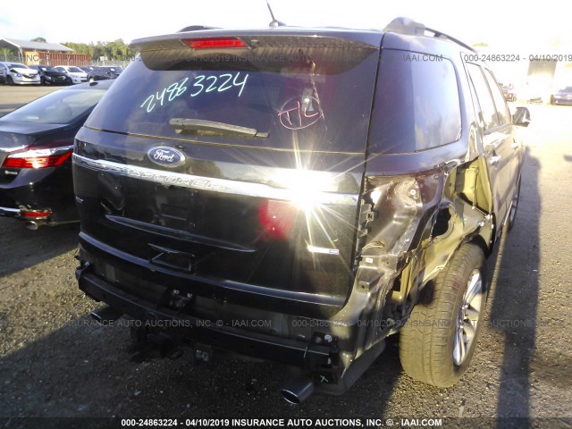 1FM5K7D84EGA67395 - 2014 FORD EXPLORER XLT BLACK photo 6