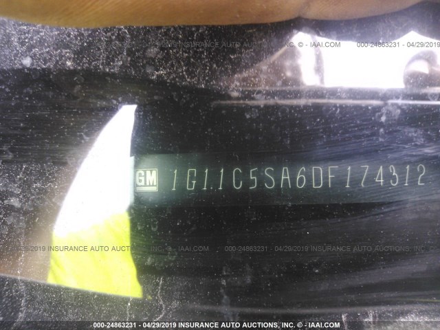 1G11C5SA6DF174312 - 2013 CHEVROLET MALIBU 1LT 银色 照片 9