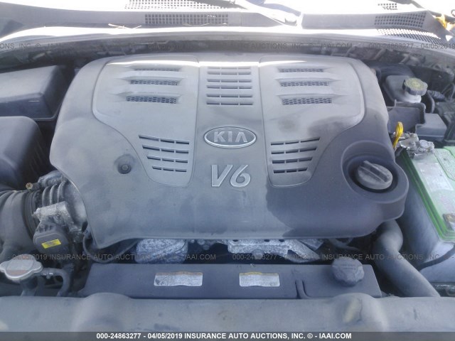 KNDJC736575723649 - 2007 KIA SORENTO EX/LX SILVER photo 10