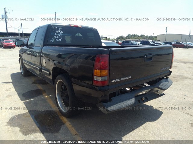 2GCEC19T511118339 - 2001 CHEVROLET SILVERADO C1500 BLACK photo 3