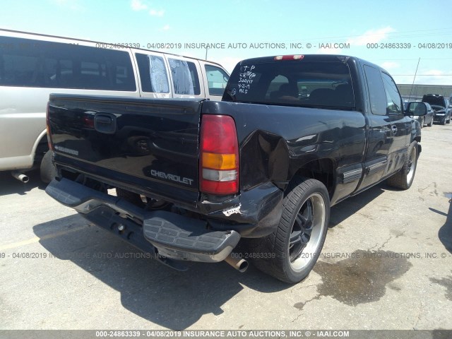 2GCEC19T511118339 - 2001 CHEVROLET SILVERADO C1500 BLACK photo 4