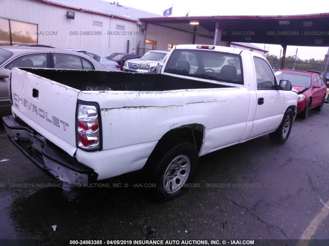 3GCEC14X36G239640 - 2006 CHEVROLET SILVERADO C1500 WHITE photo 4