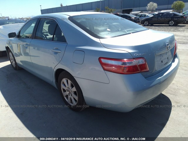 4T1BE46K18U789883 - 2008 TOYOTA CAMRY CE/LE/XLE/SE Light Blue photo 3