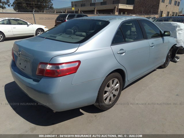 4T1BE46K18U789883 - 2008 TOYOTA CAMRY CE/LE/XLE/SE Light Blue photo 4