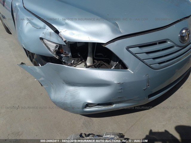 4T1BE46K18U789883 - 2008 TOYOTA CAMRY CE/LE/XLE/SE Light Blue photo 6