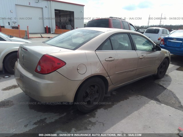 1G2ZG58B274188582 - 2007 PONTIAC G6 SE TAN photo 4