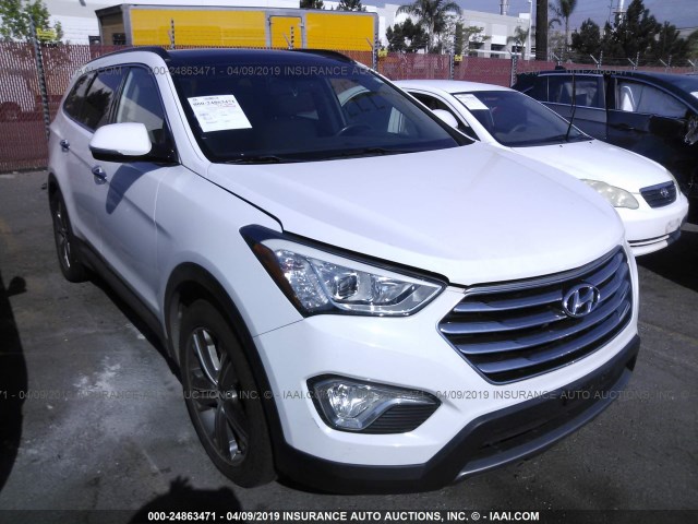 KM8SR4HF4EU080106 - 2014 HYUNDAI SANTA FE LIMITED WHITE photo 1