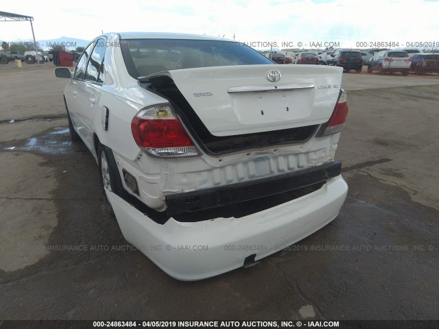 4T1BE30K15U001795 - 2005 TOYOTA CAMRY LE/XLE/SE WHITE photo 6