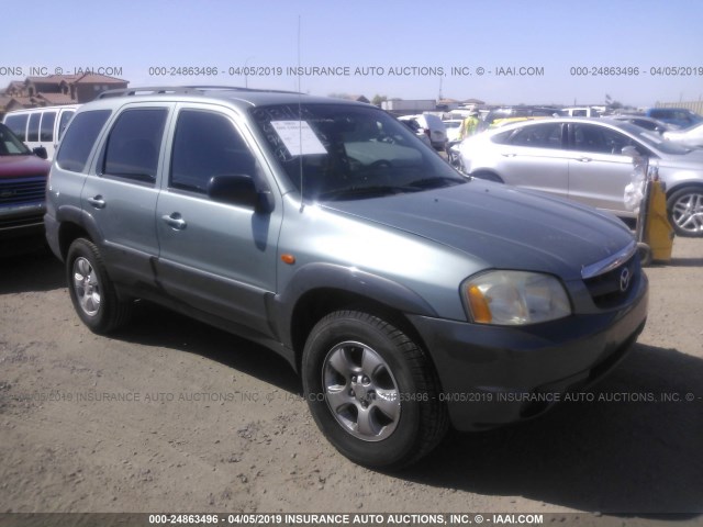 4F2CZ04154KM30882 - 2004 MAZDA TRIBUTE LX Light Blue photo 1