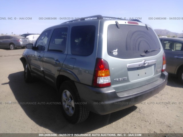 4F2CZ04154KM30882 - 2004 MAZDA TRIBUTE LX Light Blue photo 3