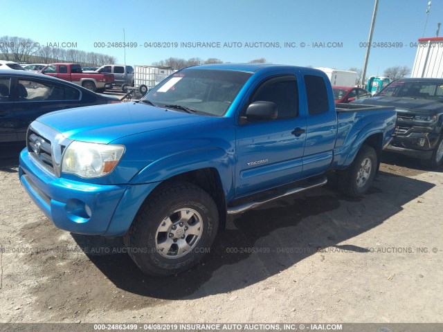 5TEUU42N97Z336715 - 2007 TOYOTA TACOMA ACCESS CAB ლურჯი ფოტო 2