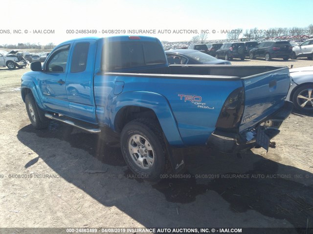 5TEUU42N97Z336715 - 2007 TOYOTA TACOMA ACCESS CAB ლურჯი ფოტო 3