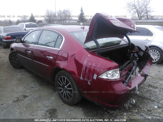 1G4HD57227U228964 - 2007 BUICK LUCERNE CXL MAROON photo 3