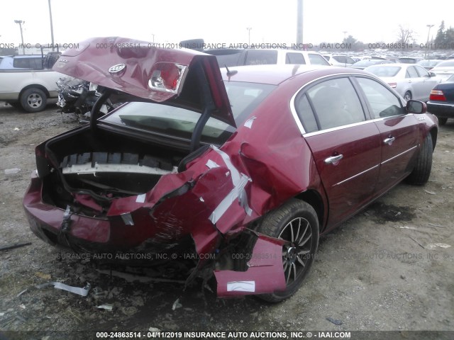 1G4HD57227U228964 - 2007 BUICK LUCERNE CXL MAROON photo 4