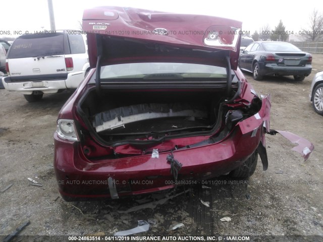 1G4HD57227U228964 - 2007 BUICK LUCERNE CXL MAROON photo 6