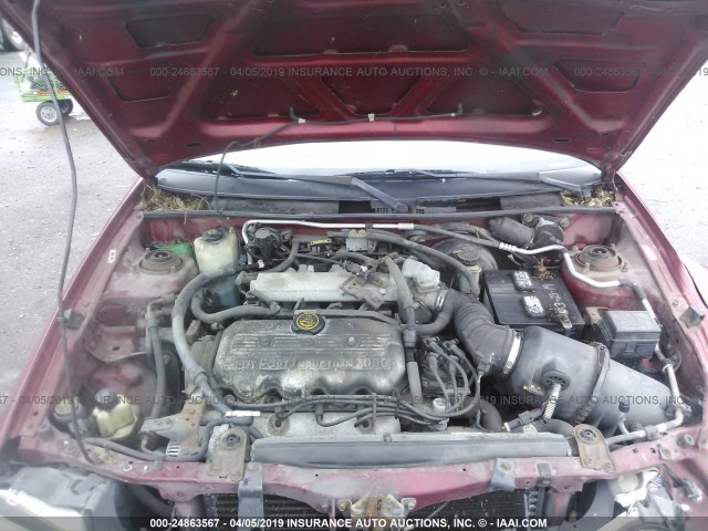 3FAFP15P2WR274333 - 1998 FORD ESCORT SE RED photo 10