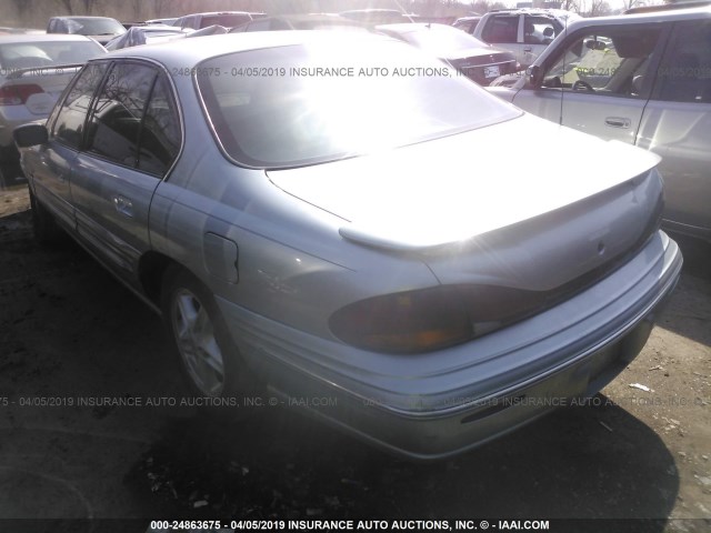 1G2HX52K8VH217884 - 1997 PONTIAC BONNEVILLE SE BLUE photo 3