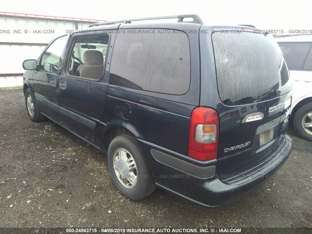 1GNDV23E75D104689 - 2005 CHEVROLET VENTURE LS Dark Blue photo 3