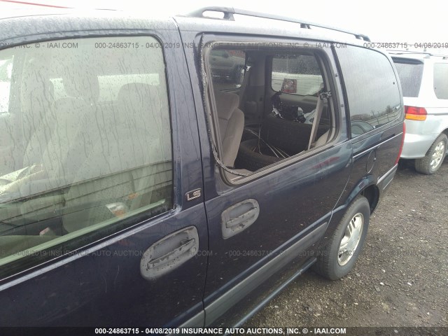 1GNDV23E75D104689 - 2005 CHEVROLET VENTURE LS Dark Blue photo 6