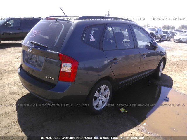 KNAFG526877069439 - 2007 KIA RONDO LX/EX GRAY photo 4