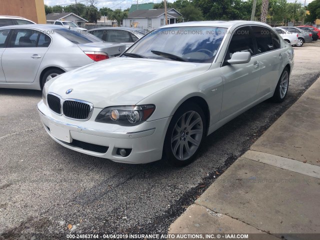 WBAHN835X6DT32486 - 2006 BMW 750 LI WHITE photo 2