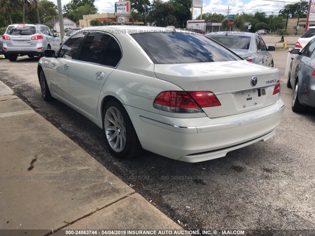 WBAHN835X6DT32486 - 2006 BMW 750 LI WHITE photo 3