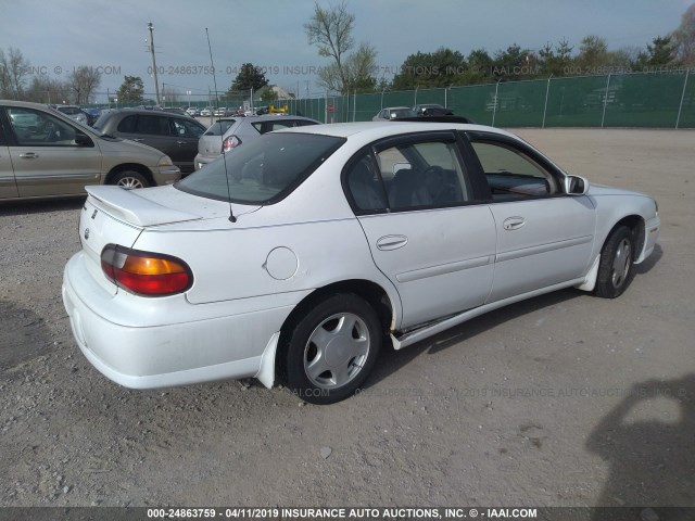 1G1NE52J9Y6237338 - 2000 CHEVROLET MALIBU LS WHITE photo 4